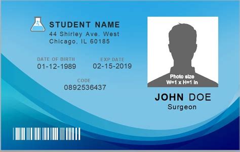 smart student id card|printable student id card.